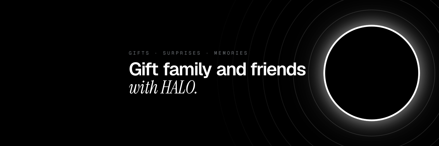 HALO X header · Gifting